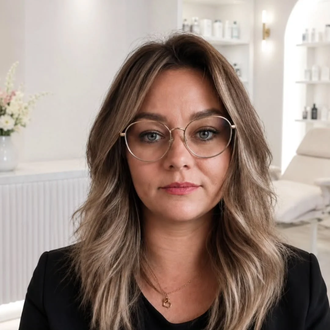 Anna, Inhaberin des Lash & Beauty Ateliers, in ihrem Behandlungsraum